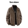 TOM ADAM Men's Casual Leather Jacket
