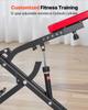 Squat Machine, Deep Squat Rowing Machine for Home, Easy Setup & Foldable Exercise Equipment, Glute Trainer Machine with 12-Gear Adjustable Resistance,