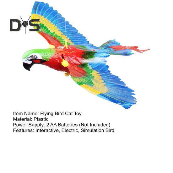 Electric Flying Eagle Cat Toy Interactive Simulation Bird Toy Automatic Moving Hanging Eagle Cat Toy Pet Supplies for Indoor Cats