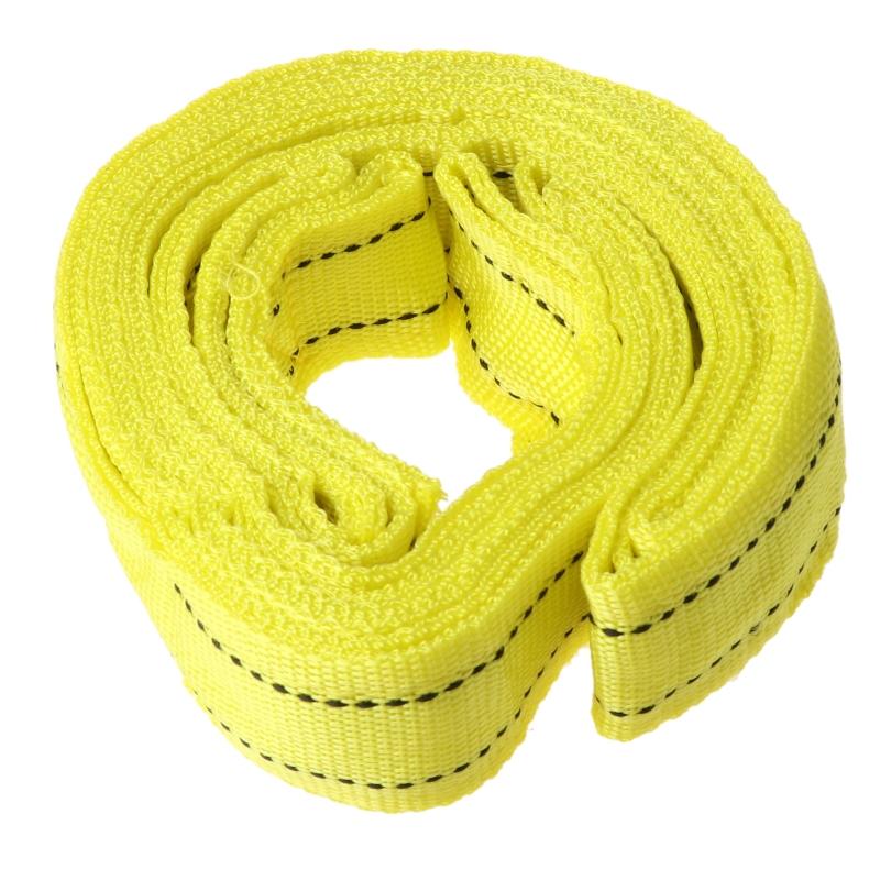 Auto Vehicle Vehicle Boat Reflective Tow Rope Emergency Steel Cable Towing Strap Hauling Pulling Line with Hook 5 Ton 4m