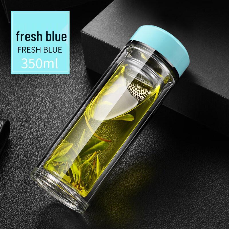 ZISIZ Portable Double-Layer Glass Cup