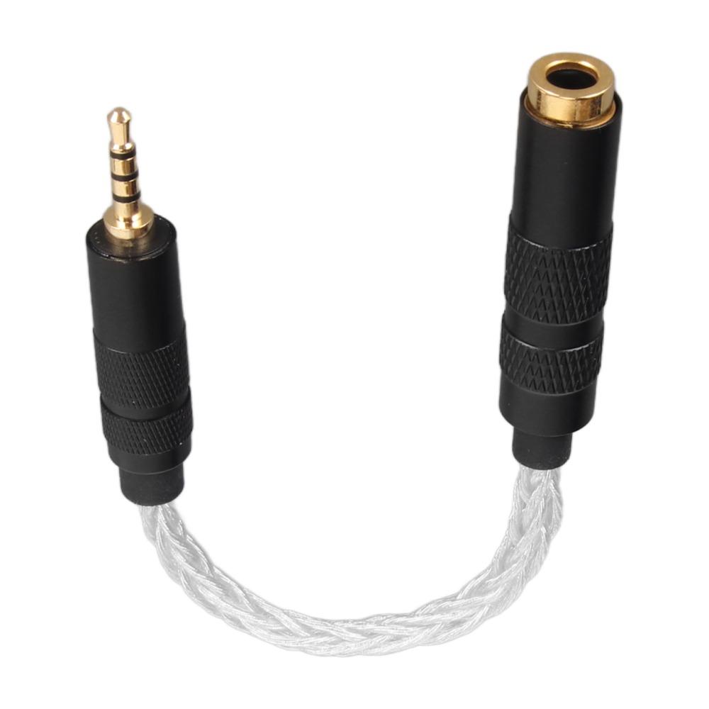 8-Strand Single Crystal Copper Headphone Adapter Cord for Sound Players with 2.5mm Balanced Ports