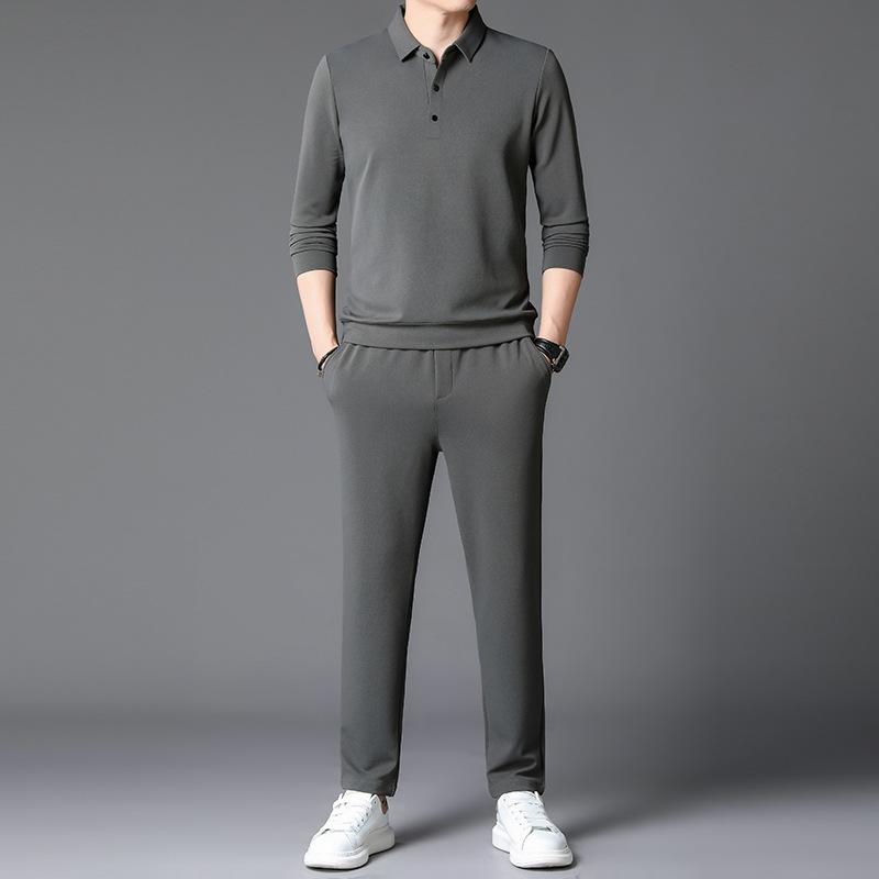 

Осень Новая Спортивная одежда Мужской Молодежный Костюм Модный Тренд Хлопковый Свитшот с Круглым Вырезом Повседневные Спортивные штаны Костюм-двойка 190/4XL