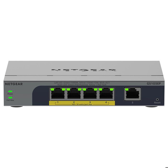 NETGEAR 5PT GB PLUS SWCH W/POE