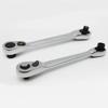 Mini 1/4 inch Double Ended Quick Socket Ratchet Wrench Rod Screwdriver Bit Tool Contain 1 x Ratchet Handle Wrench Tool Parts