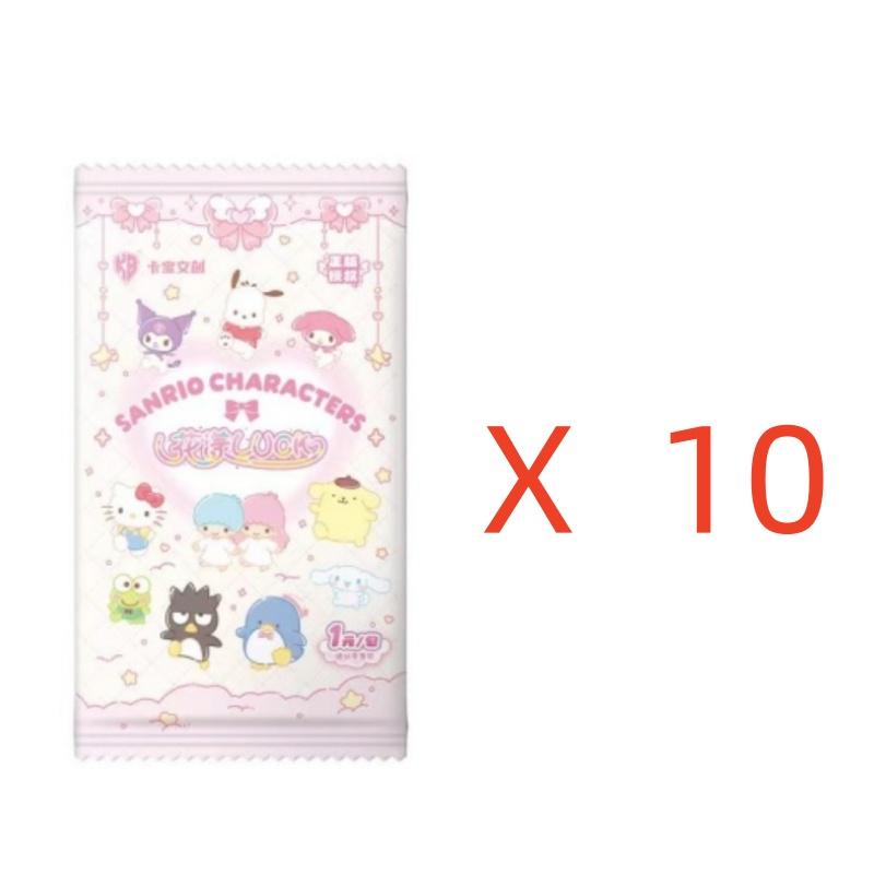 New Sanrio Floral Luck Kuromi My Melody Series Collectible Card Game Trading Card Toys For Kids Birthday Gift