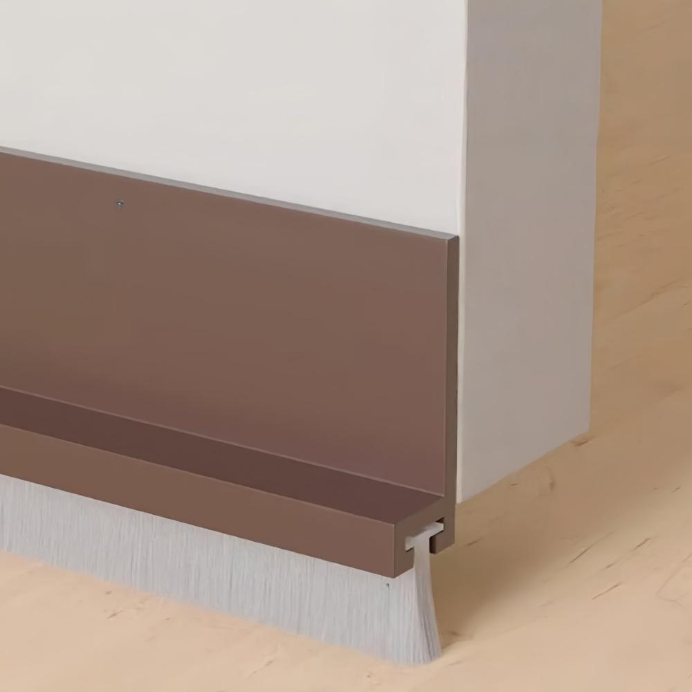 

1pc 1mX3cm/5.2cm Door Draft Stopper with Brush Brush Door Seal for Protection Self Adhesive Door Sweep for Doors 1mX30mm коричневый