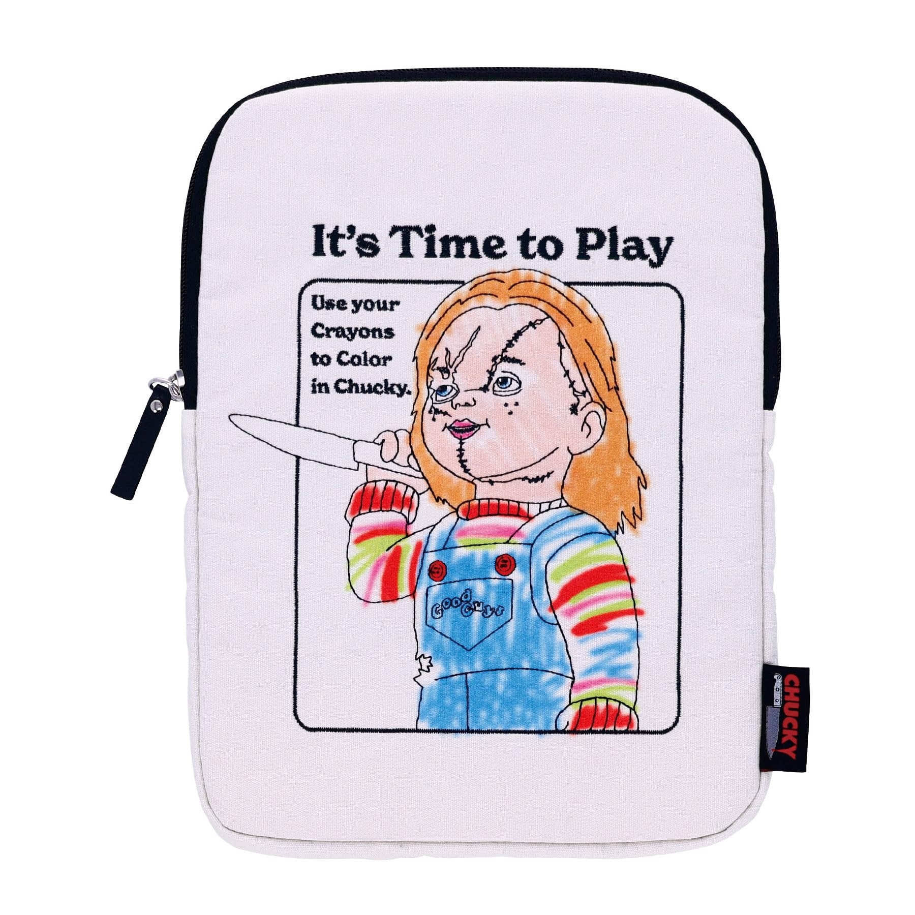 

Marushin Chucky Play to Time Tablet Case with Built-in Cushion and Brushed Fabric (Product Code: 4755018500)