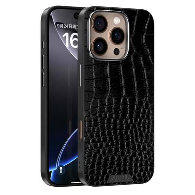 ABEEL For iPhone 16 Pro Max Case Compatible with MagSafe Crocodile Texture Micro-Embossing Back Cover