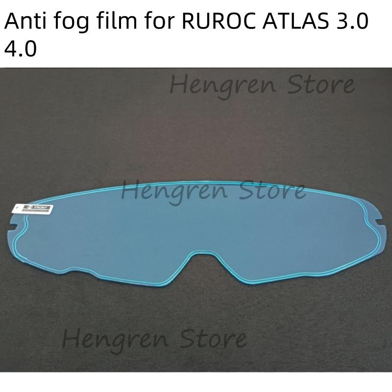 Helmet Visor Lens for RUROC ATLAS 3.0 4.0 Motorcycle Helmet Shield Goggles Plating Silver Red Replacement Glass Mica Accessories