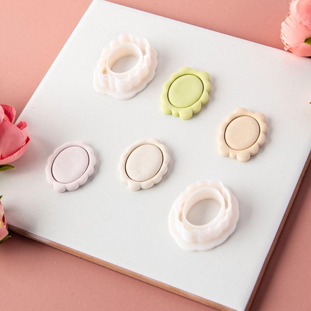 Oval Shape Jewelry Making Mold Embossed Mold Cutting Die DIY Polymer Clay Cutter  Jewelry Making
