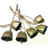 Bells Jingle Loud Hanging Ornament Copper Christmas Xmas Cow and Sheep Pet Decoration with Hemp Rope