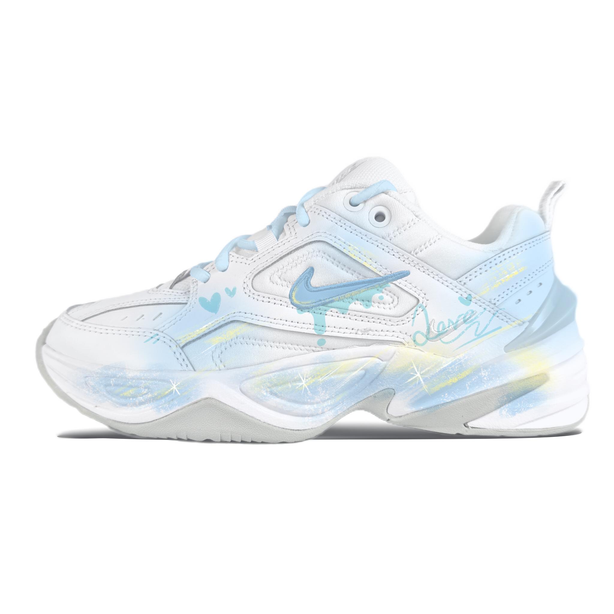 

Nike M2K Tekno Dreamy Island Abrasion Resistant Breathable Low top Chunky Sneakers Women s White AO3108-100(team352-) 38.5