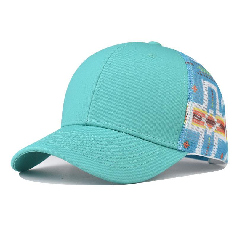 

Cotton Pattern Geometric Baseball Cap Curved Outdoor Activities Travel Supplies Style A