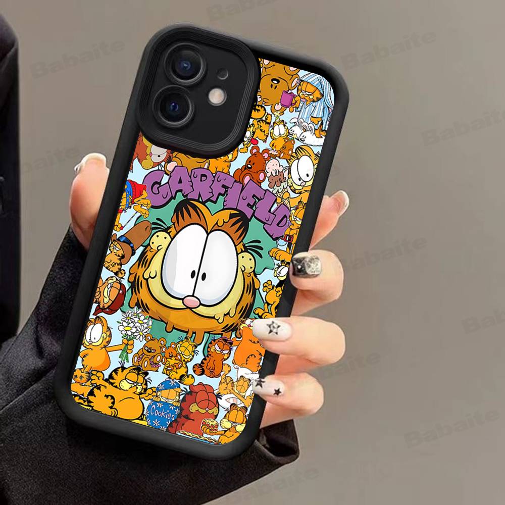 Cute Anime G-Garfields Cat Phone Case For Iphone 17 16 15 14 13 11 12 Pro Max Plus Protective Back Cover