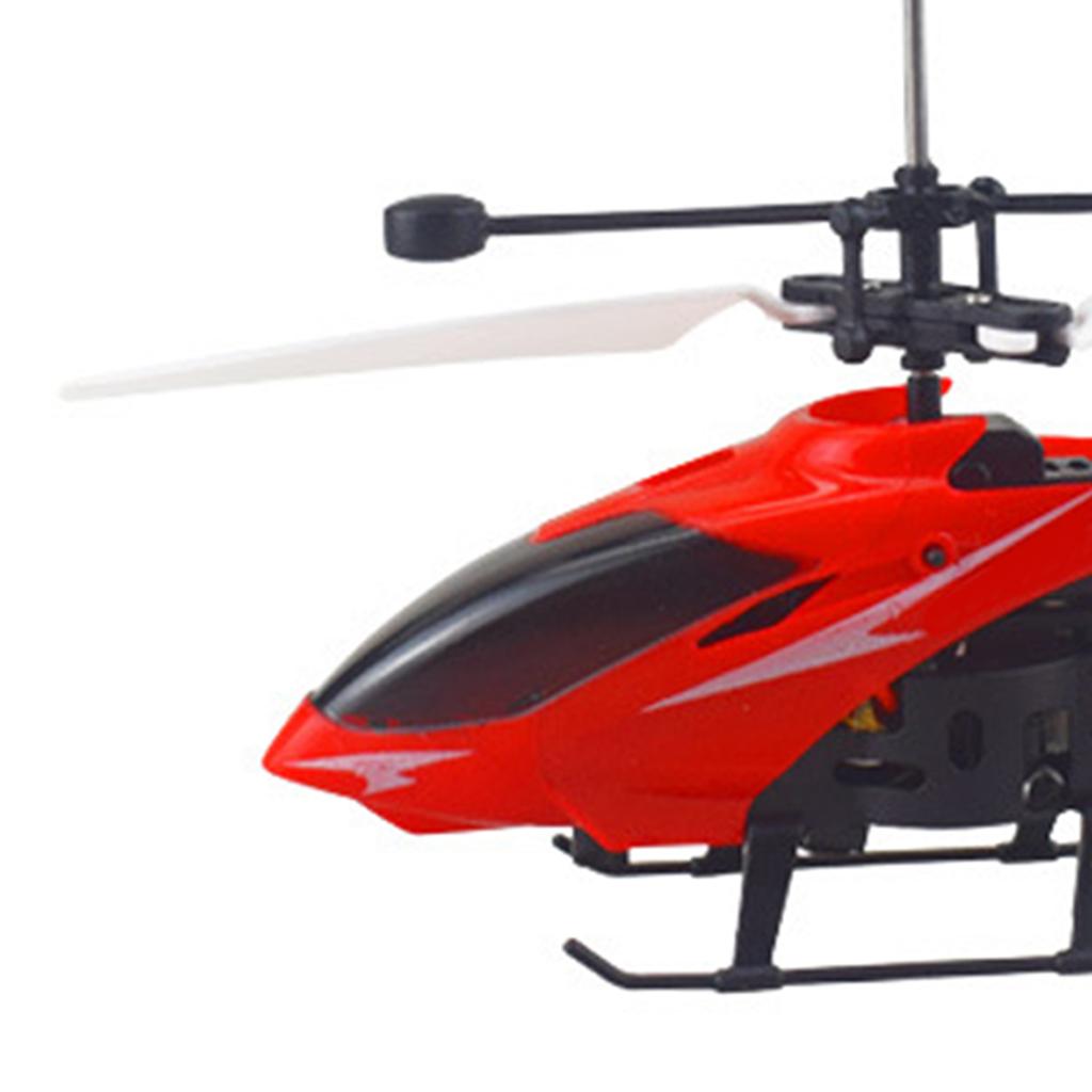 Induction Helicopter Toy for Beginners USB Charging Automatic Rise RC Aircraft Toy Flying Toy for Daily Play Red