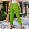 Women's Casual Fashion Christmas Print Sweatpants With Drawstring Waistband And Cuffed Legs