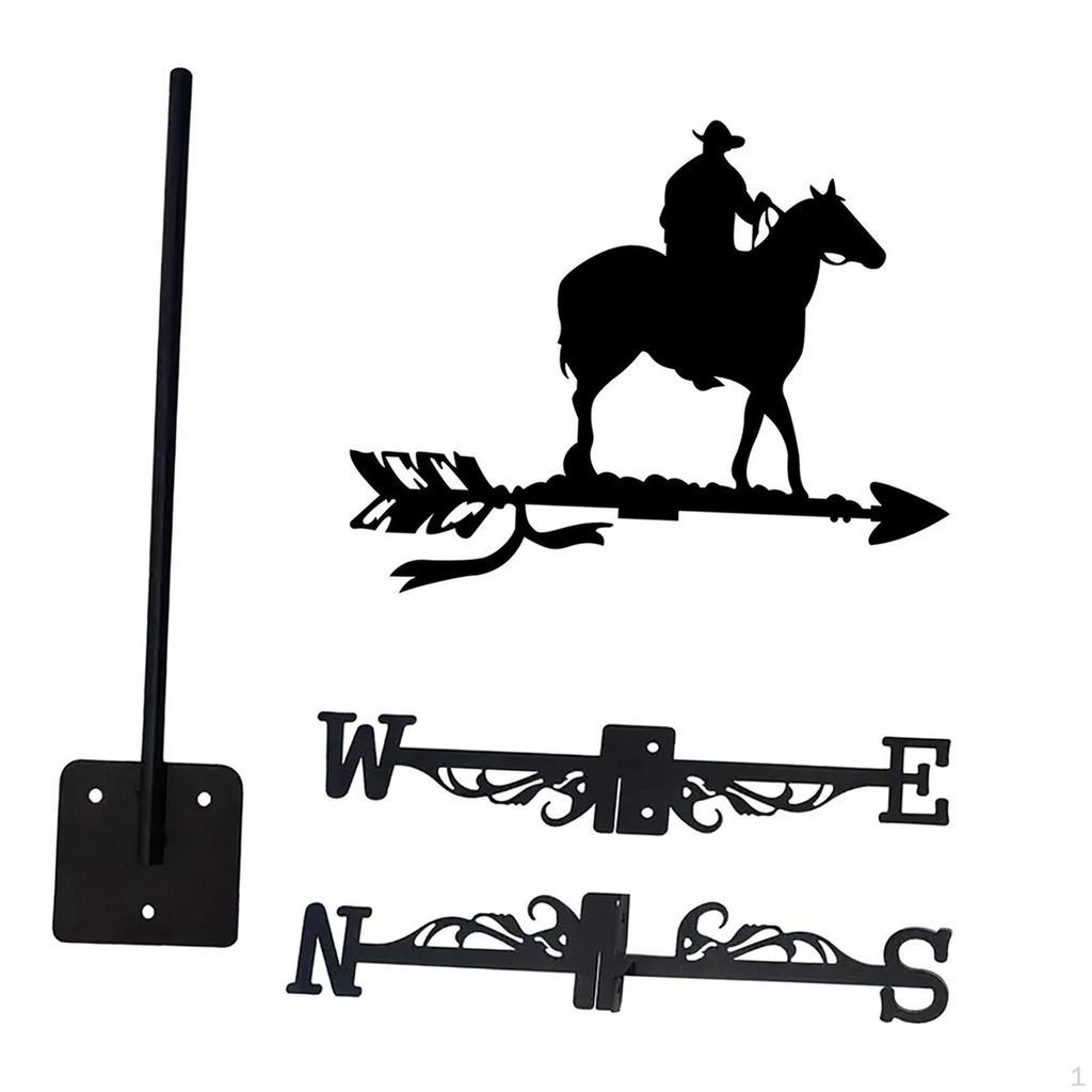 Pferd Wetterfahne Tier Eisen Wetterfahne Dekorative Verzierung, Vain Vein für Garten,