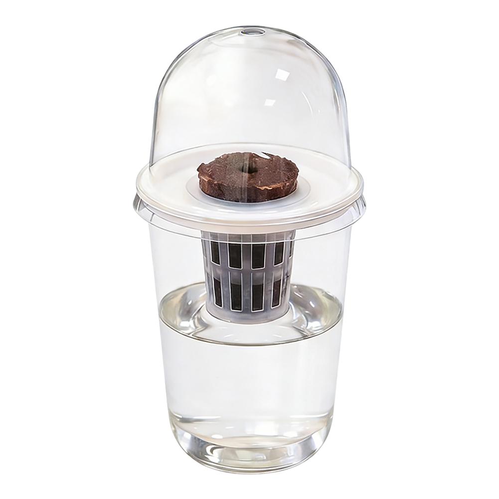 

Plant Vegetable Seedling Hydroponic Planting Cup Transparent Plastic Flowerpot Visible Root System For Greenhouse Germination