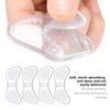 GEL Butterfly Heel Sticker Soft Anti-wear  Invisible Sticker Particle Massage Shock Absorption Self-adhesive Adjustment Code Half Size Pad