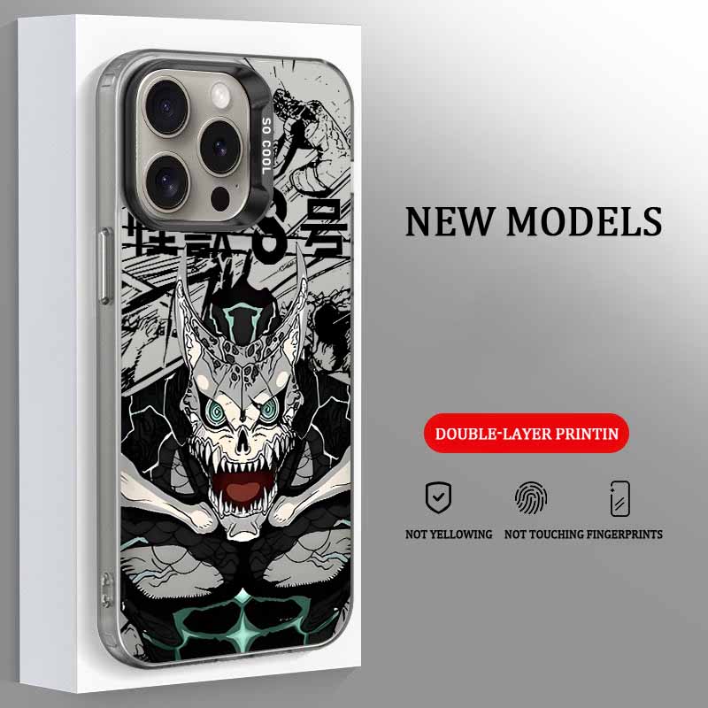 Anime Kaijus No. 8 Phone Case For iPhone 17 17e 16e 16 15 14 13 12 11 mini Pro Max X XR XSMAX 8 7 Air Plus Anti Fall Matte