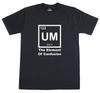 Science T Shirt Mens UM The Element Of Confusion Science Geek Regular Fit Tee