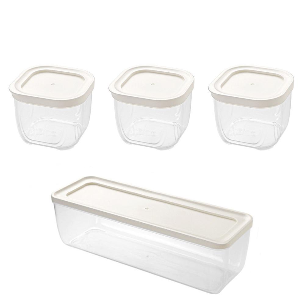 

Прозрачная герметичная коробка с крышкой, ящик для хранения специй, переносной холодильник, ящик для хранения кухонных принадлежностей Set