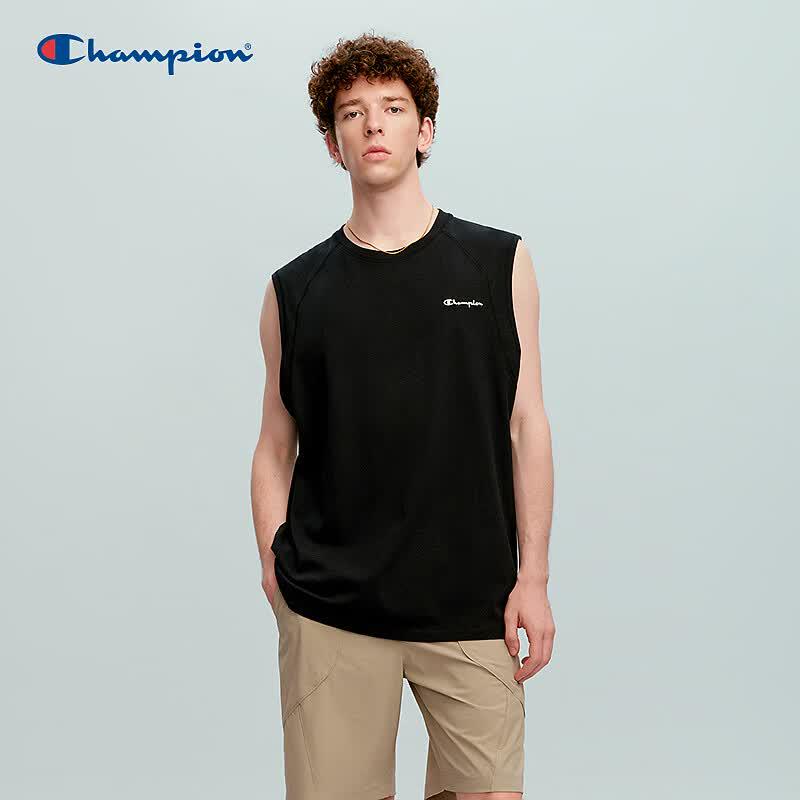 

Champion Men s Logo Print Sleeveless T-shirt M