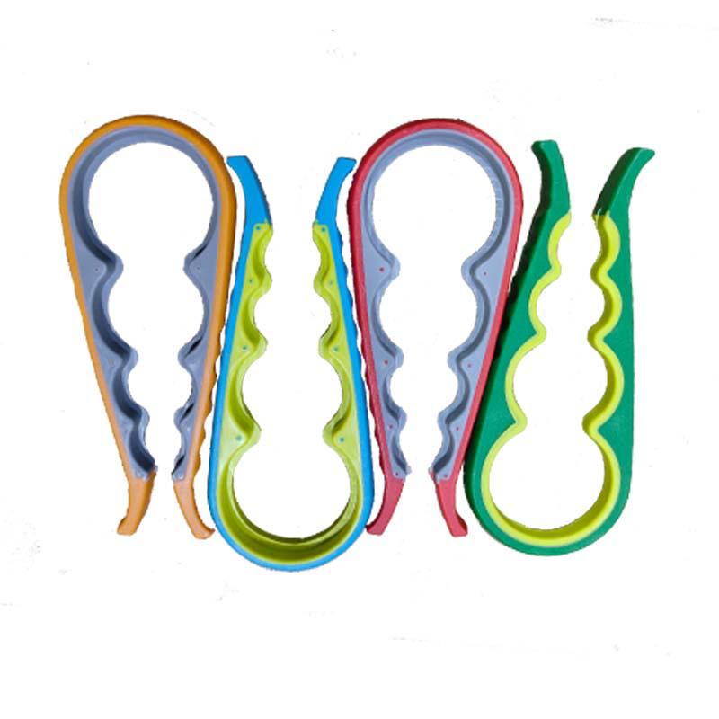 Multifunctional 4-in-1 Can & Bottle Opener with Non-slip Grip