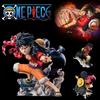 Anime One Piece Monkey Luffy Action Figure Battle Style Toys Figurine Collection Model Doll Decoration Birthday Gift D PVC Poseable Articulated Scale