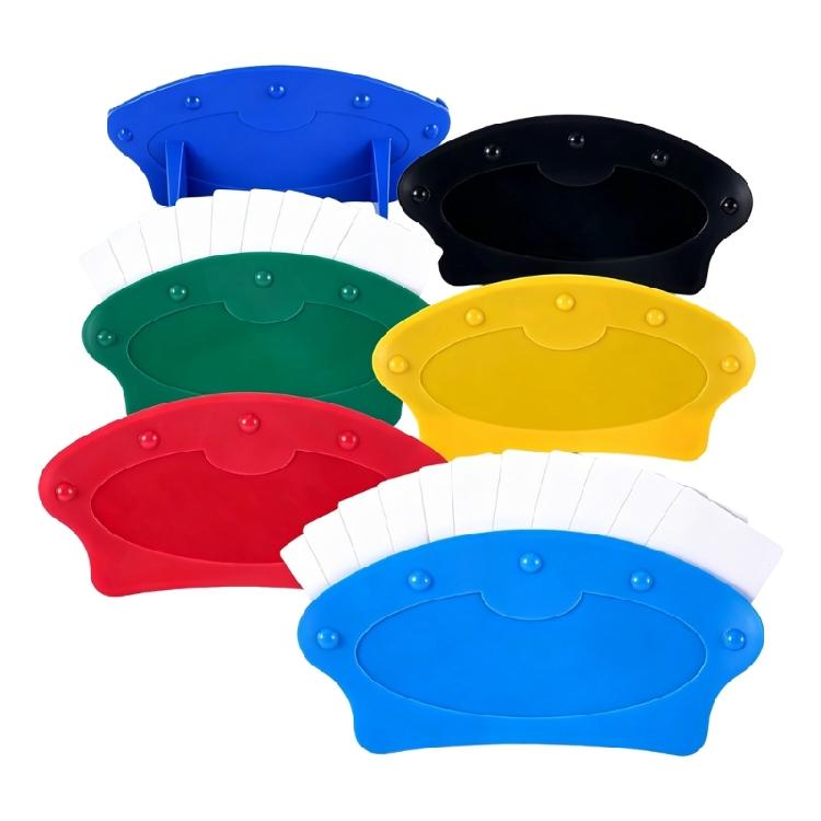 Playing Card Holder Stand Board Game Poker Rack Plastic Fan Shaped Play Cards Holder Organizers for Elder People