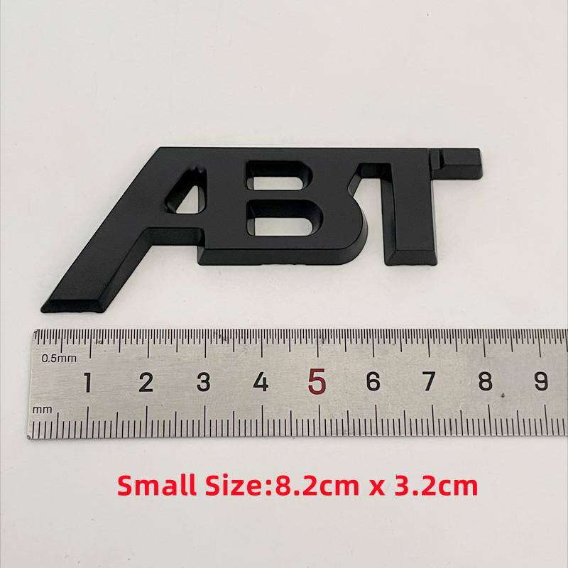 Für Audi RS3 3D Metall ABT Logo Buchstaben Auto Emblem Abzeichen Für Audi A5 A7 A1 SQ5 TT RS6 RS3 Q7 Q5 Q8 A3 VW Golf 7 ABT Aufkleber Zubehör