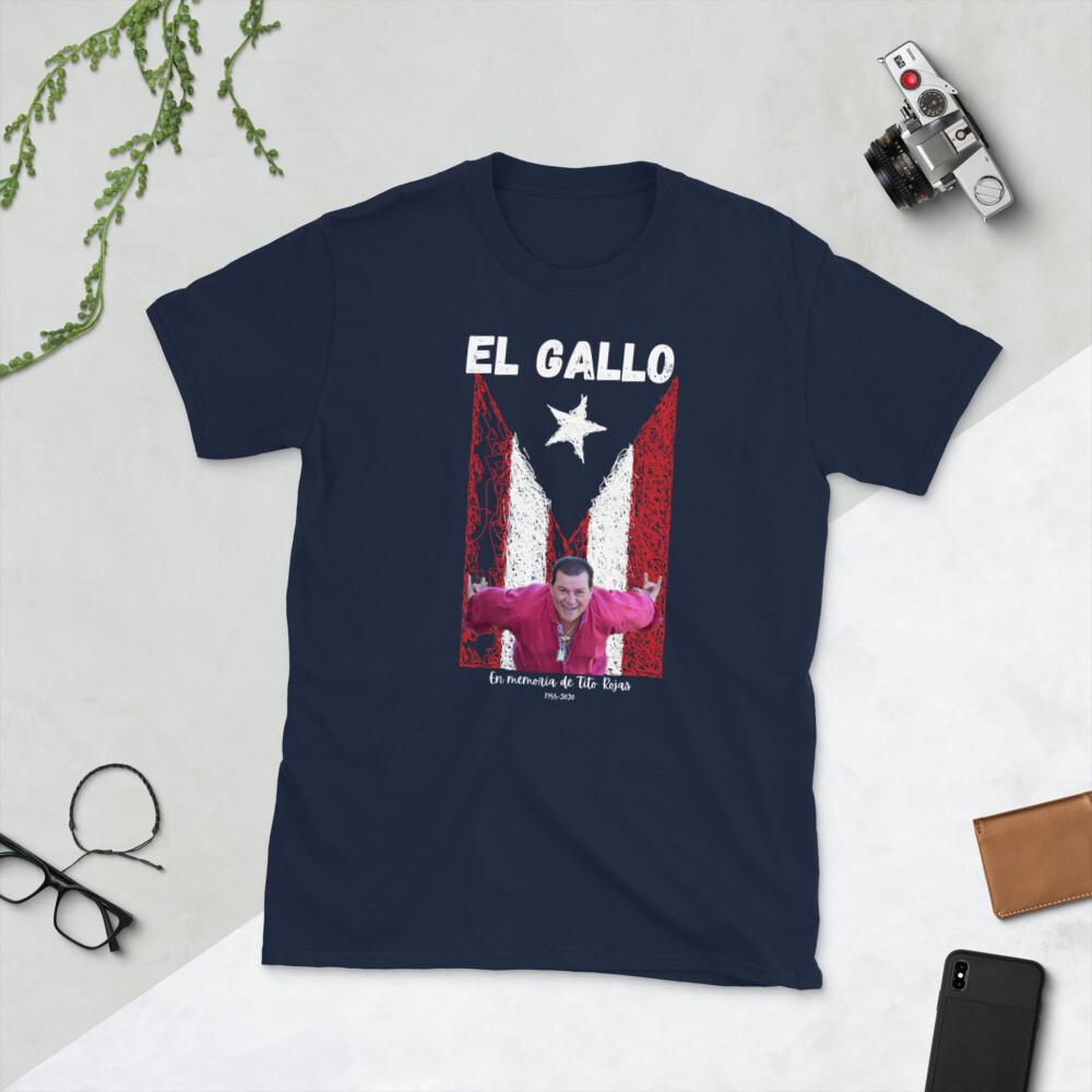 Puerto Rico Tito Rojas SalseroEl Gallo Flag Unisex New T Shirt Gift S