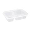 Anjuxiansen Two-Compartment Plastic Takeaway Lunch Box