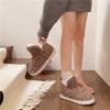 Women's Plush Large Size Thick Sole Winter Warm Fur Snow Boots Padded Lined Ankle Boots Anti-slip Hiking Sports Cotton Boots