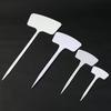 Large Thickened Plastic Ground Stake with Fan-shaped Marking Label for Gardening