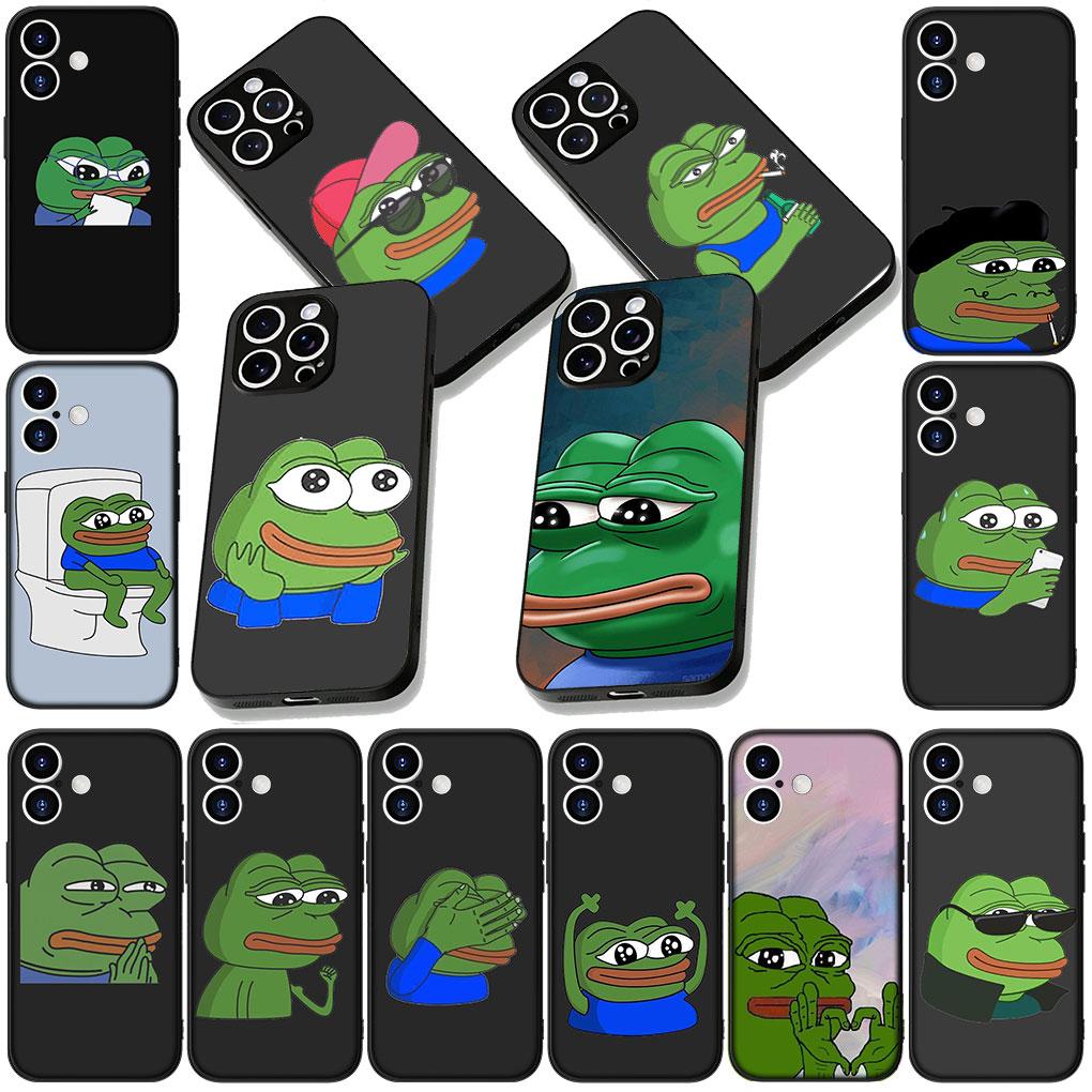 Sad Frog Pepe Funny Casing Phone Cover for Samsung Galaxy A05 A06 A14 A50 A51 A52 A12 A13 A23 A70 A07 A25 A26 M53 A56 Soft Case