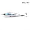 Little Silver Sinking Pencil Lure 3.2g: Long-Cast Wobbling Artificial Bait for Freshwater Fishing