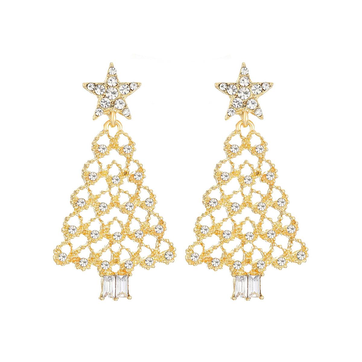 

Christmas Tree Earrings Unique Tree Design Suitable for Holiday Celebrations and Daily Wear Perfect Gift for Girlfriends