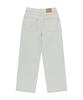 WACKY WILLY Women'S Pigment Color Washed Denim Pants Cream