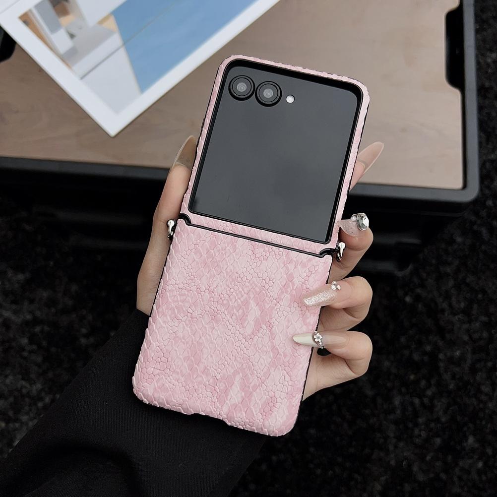 

Plain Python Skin Pattern Side-hung Phone Case For For Motorola Razr60 Ultra Razr 60 50 Ultra Moto Razr Protect Cover Motorola Razr Ultra 2025