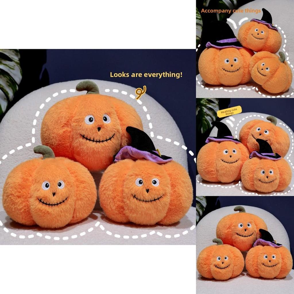 Halloween Theme Cute Hat Pumpkin Plush Toy Doll For Kids And Girls Gift
