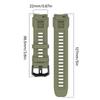 Sweatproof Sport Silicone Straps Multiple Hole Adjustable Universal Fit Flexible Soft Silicone Watch Band for Smartwatches