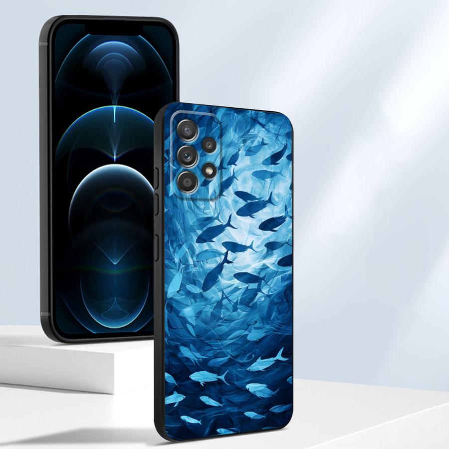 Phone Cover Case for Samsung Galaxy A57 A26 A37 A22 A23 A73 A51 A52 A36 A25 A53 A35 A32 A55 A24 A72 A71 Creative Marine