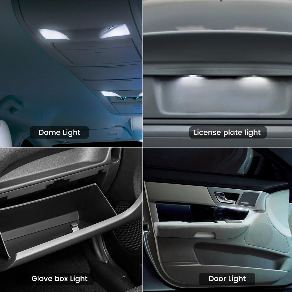 LED Interior Light Parts T10 White 20 Pcs 31mm 42mm