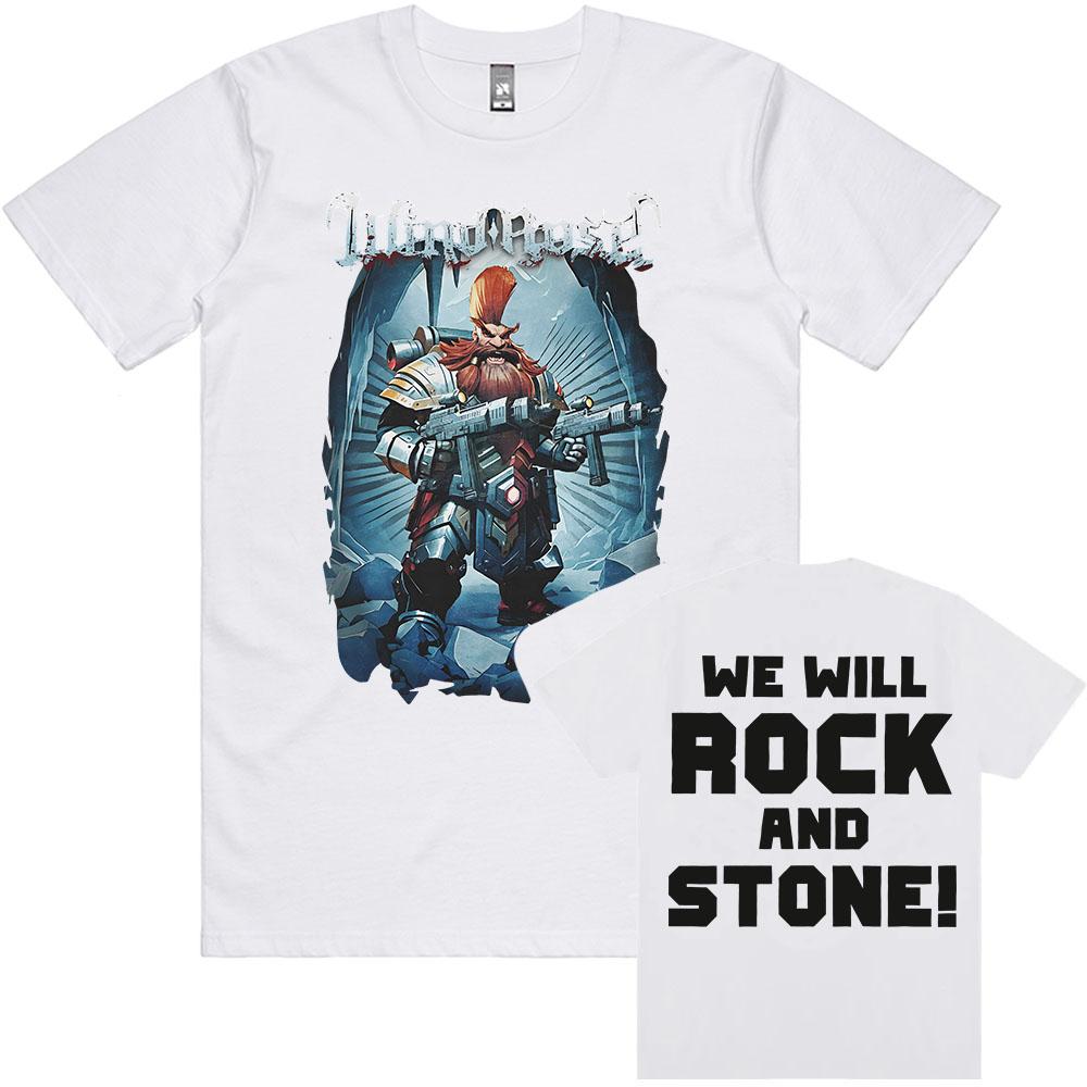 Windrose Band Wir Rocken und Stein T-Shirt Baumwolle Yk Unisex Kleidung Damen T-Shirt Tour Spiel Sommer Neues T-Shirt Fans Geschenke