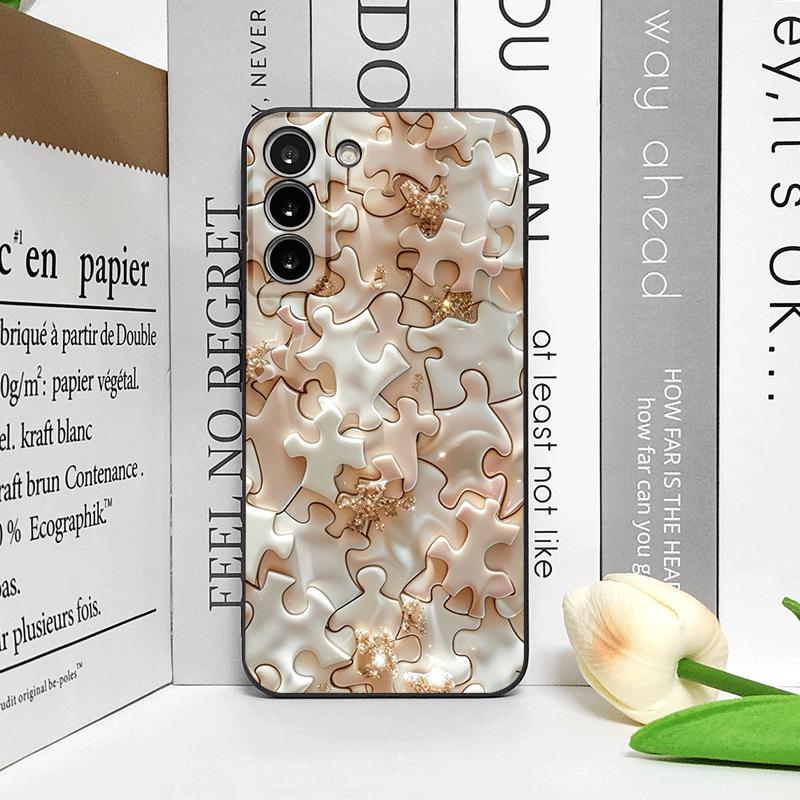 Stilvolle künstlerische Puzzle-Muster Handyhülle für OPPO Realme 14 Pro Plus 13+ 12 Lite 11 10 9 X7 PRO Ultra 5G Stoßfeste Rückseite