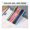 PATIKIL 12 Colors Gel Pens, 0.5mm Fine Point Black Gel Ballpoint Pens, Smooth Writing for Journaling, Notes, Office Stationery, Drawing, Teachers,