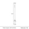 White Steel Diamond Awl 3-4-5-6mm Handmade Leather Hole Punch Tool for DIY Leather Craft and Hand Sewing