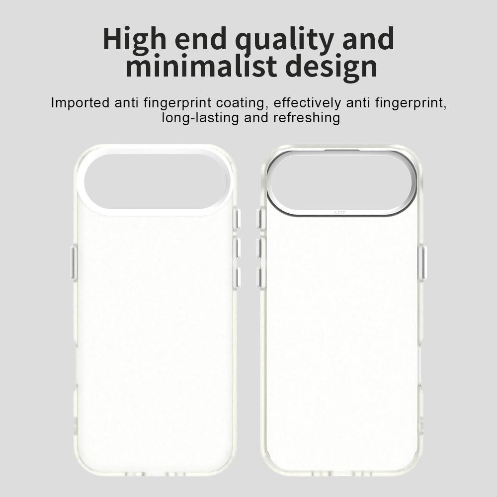 For iPhone 17 Air Case PC+TPU+PET Matte Anti-Drop Phone Back Cover
